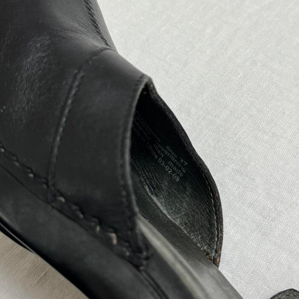 Dansko Black Leather Mary Jane Clog with Ankle Strap - Picture 6 of 8